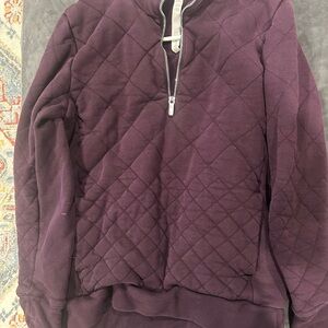 Lululemon Quilted Purple Half-Zip Pullover